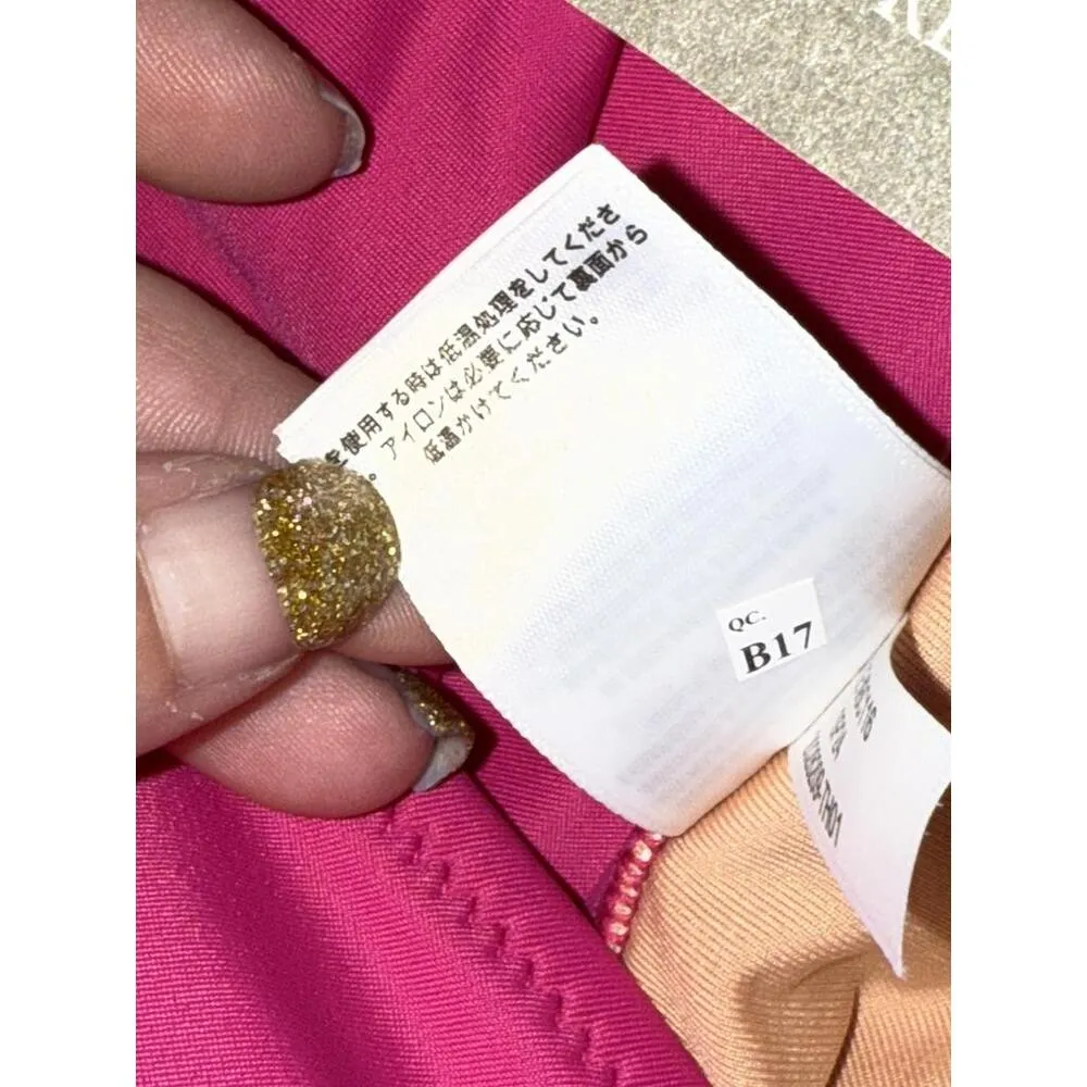 NEW J. Crew Long-Torso Ruched V-Neck One-Piece Swim Radiant Fuchsia Pink Size 2 - Image 10