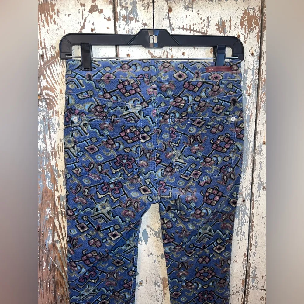 Pilcro and the Letterpress corduroy pants size 25 High Rise Skinny Fun print - Image 5