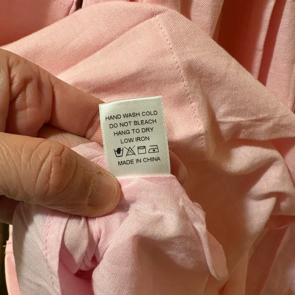 NWT Tuckernuck Luella Lightweight Oxford Dress in Pink - Image 12