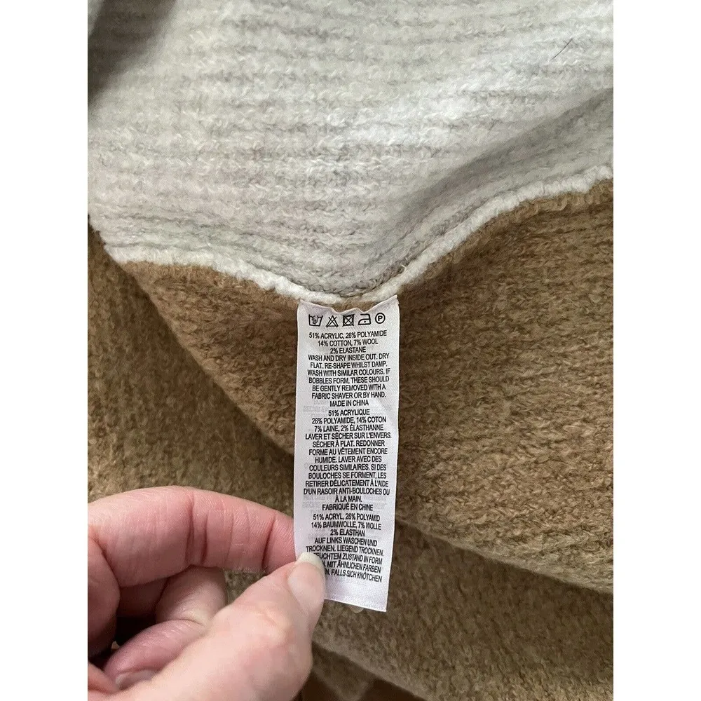 NWT French Connection Flossy Soft Turtleneck Ribbed Wool Blend Sweater Sz XS - Image 7