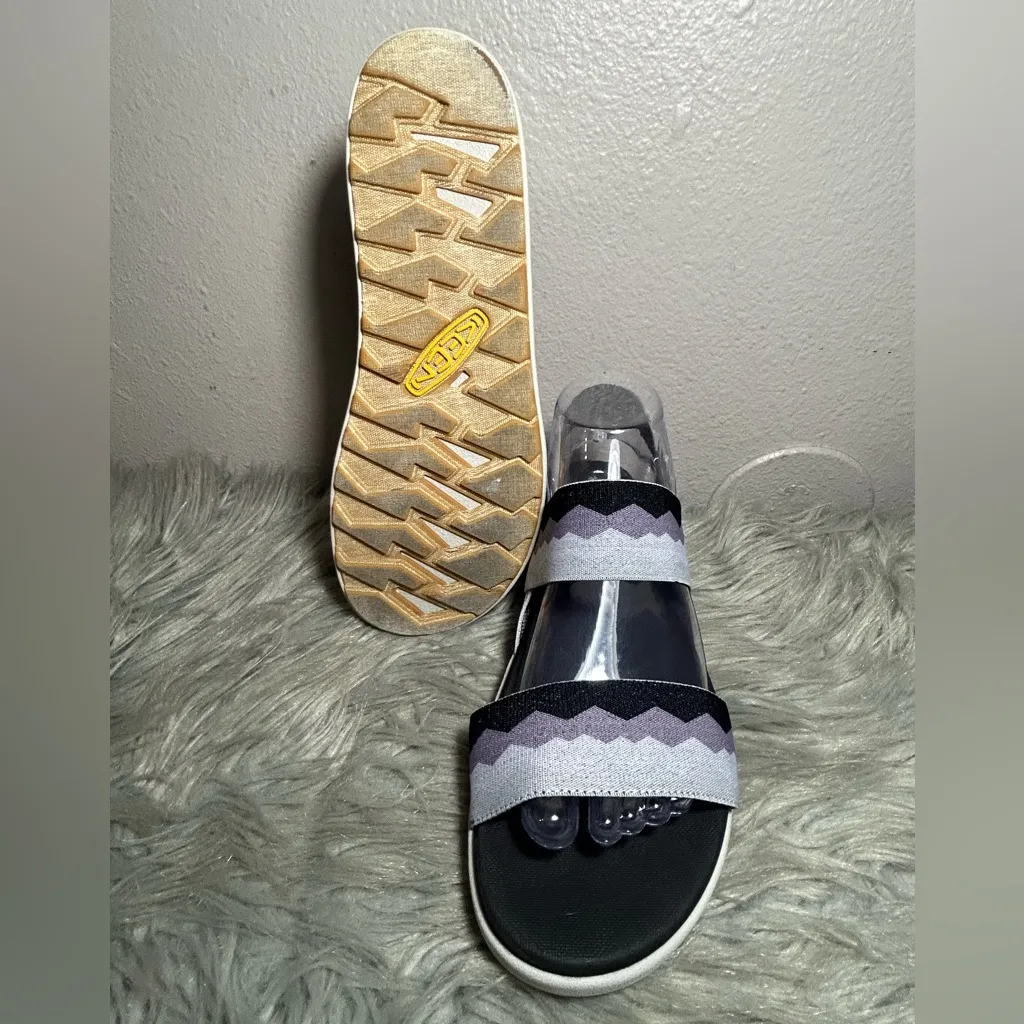 Keen Elle Backstrap Strap Sport Sandals Sandals Black Gray Zigzag Straps Sz 9 - Image 10