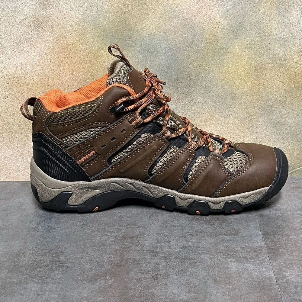 KEEN Koven Women's Waterproof Mid Hiking Boots Dark Earth/Arabesque Size 7.5M - Image 12
