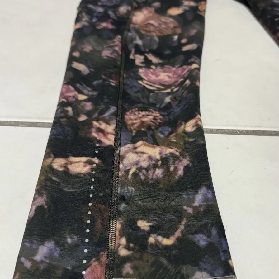 Lululemon Fast Free Crop II *Nulux 19” Peony Multi Floral Leggings Women Size 8 - Image 9