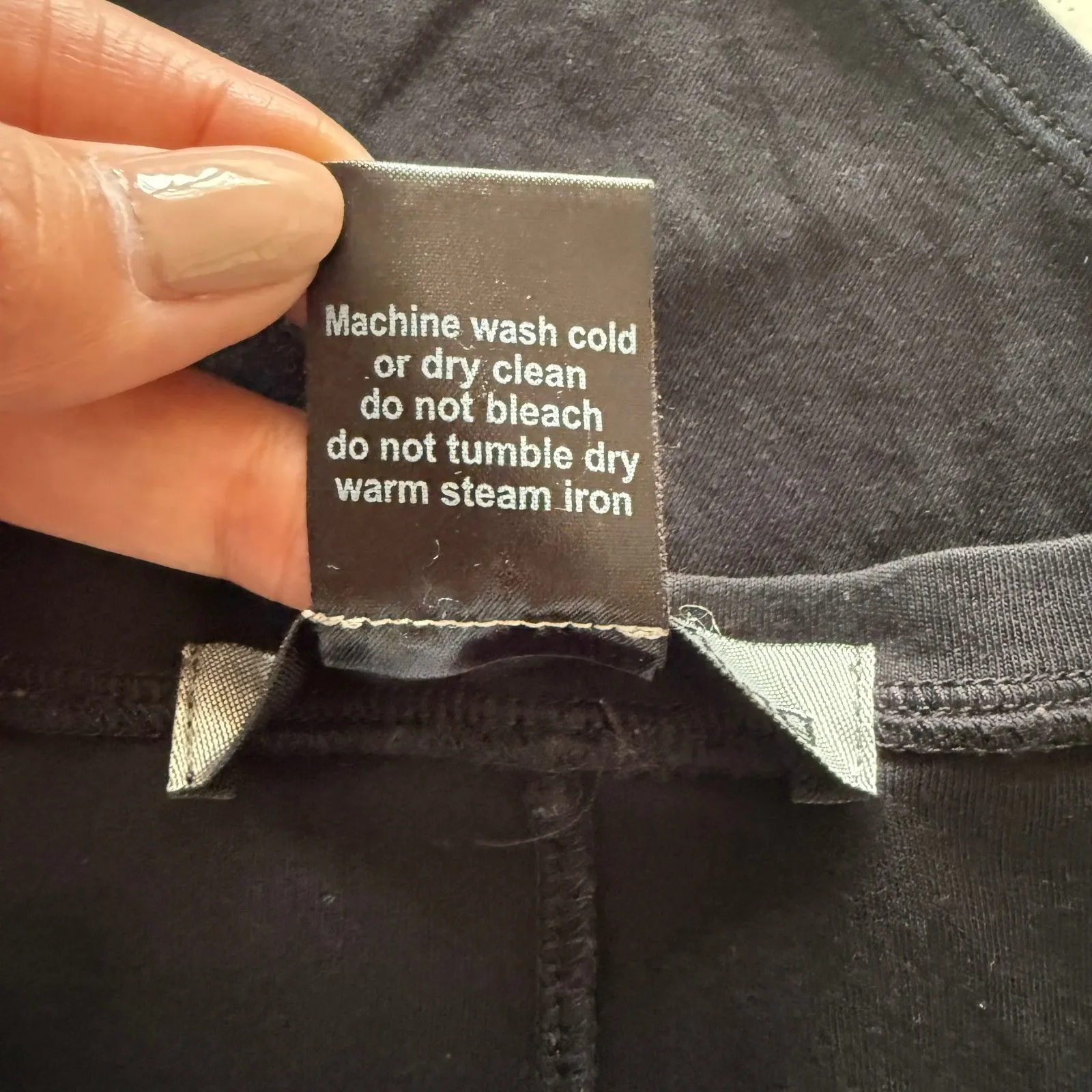 r Browning Black Pima Cotton Sleeveless Lagenlook Tunic Top Flowy Layering Sz M Size M - Image 5