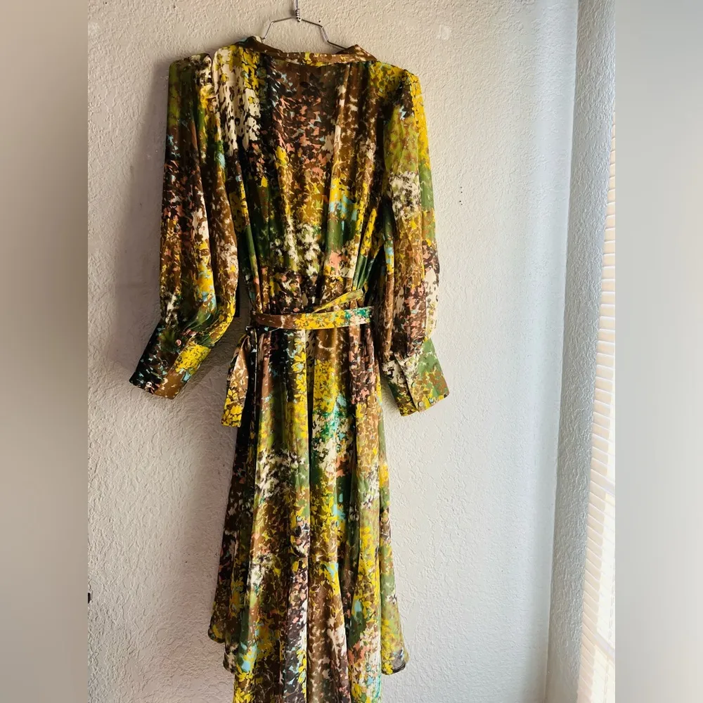 ELOQUIL Flowy Printed Dress floral print size 18 NWT - Image 16