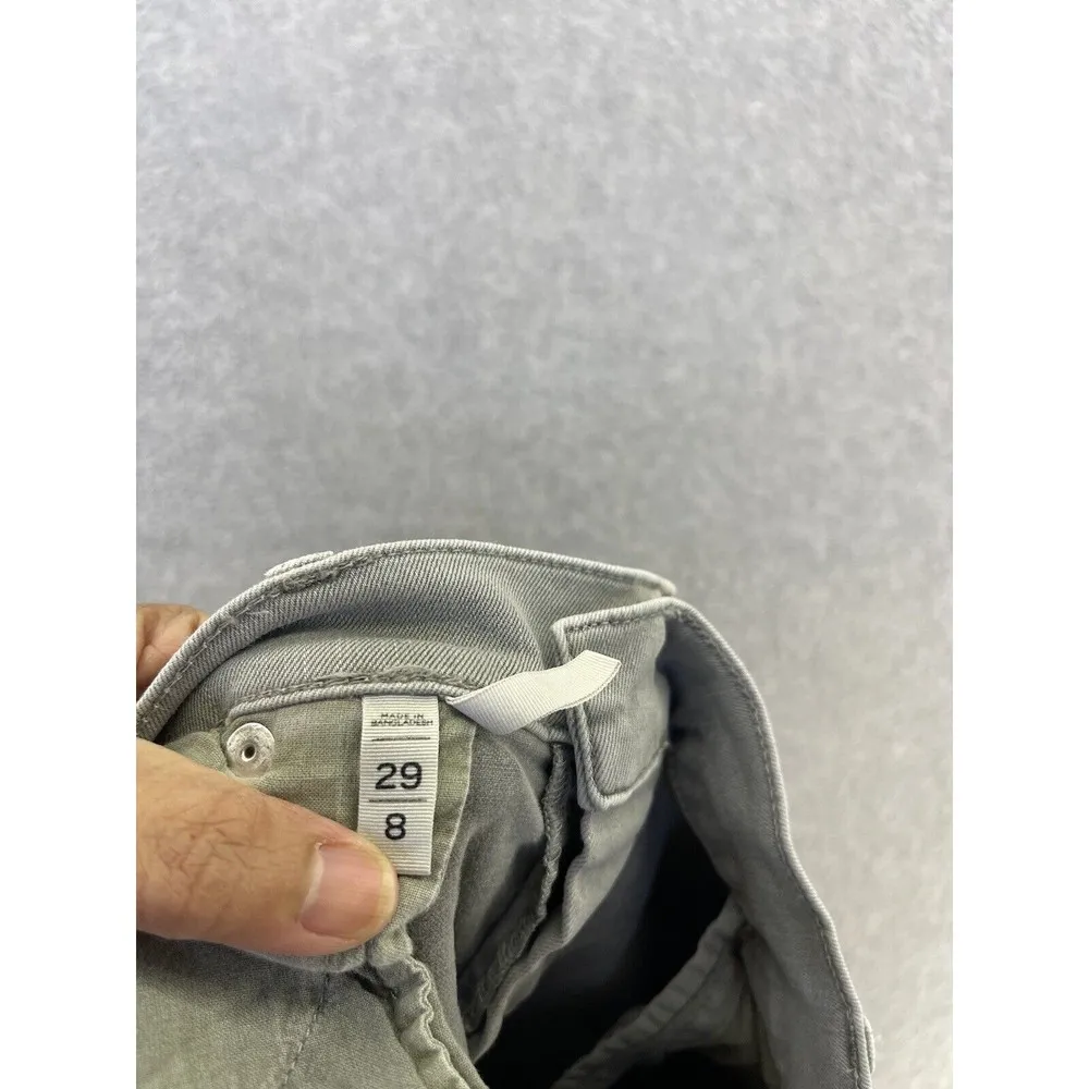 LOFT Ann Taylor Womens Jeans Sage Green Modern Skinny Crop Size 8 - Image 4