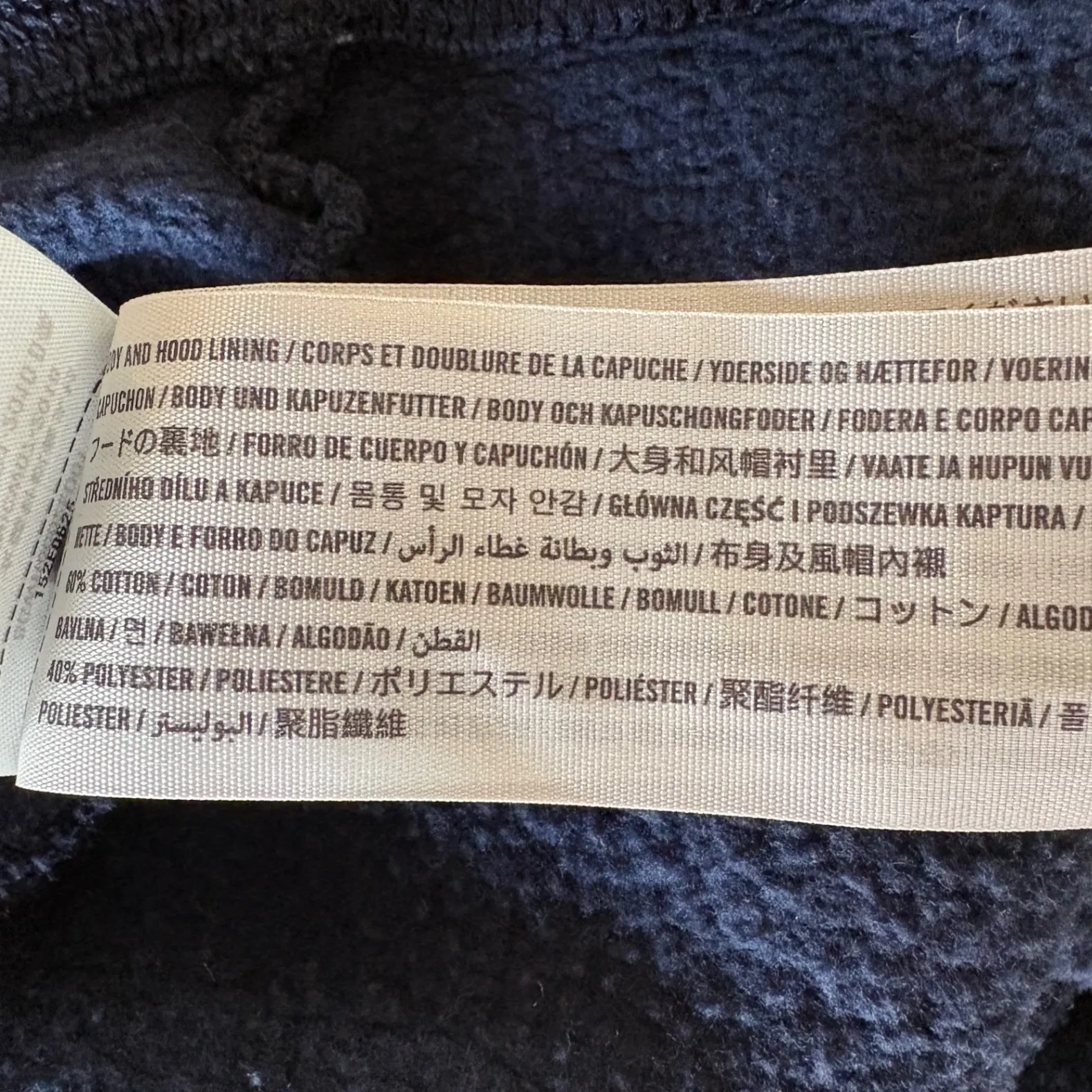 Abercrombie & Fitch Crest Hoodie Y2K Aesthetic Navy Blue Soft A&F Size Medium - Image 5