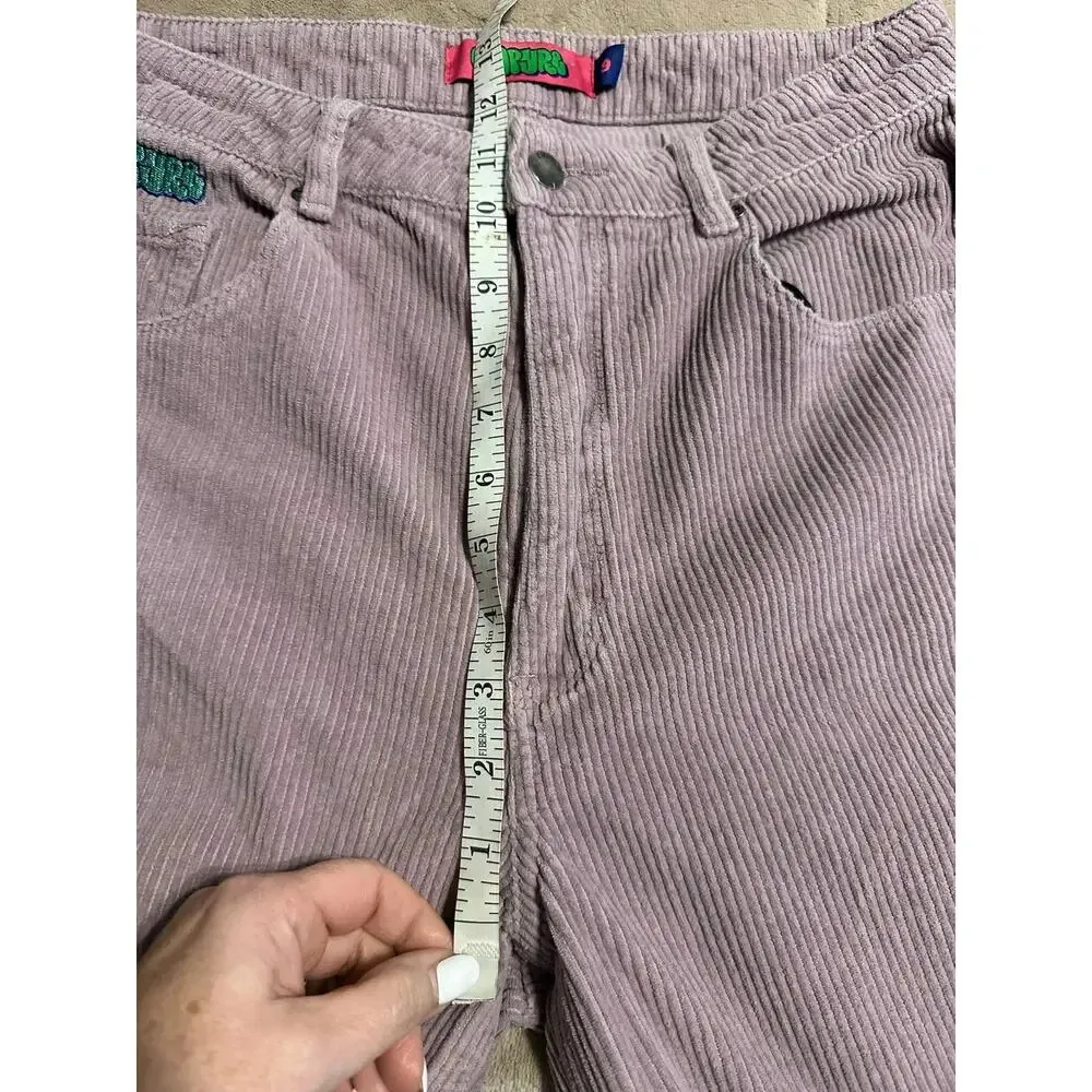 Empyre Tori Seafog Corduroy Skate Pants Size 9 Purple 90s 5 - Image 6