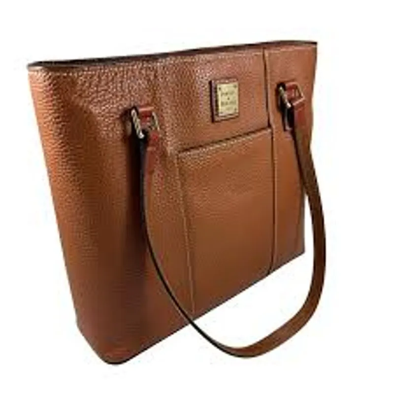DOONEY & BOURKE Small Pebble Lexington Shopper Tote Purse Bag Caramel Leather - Image 3