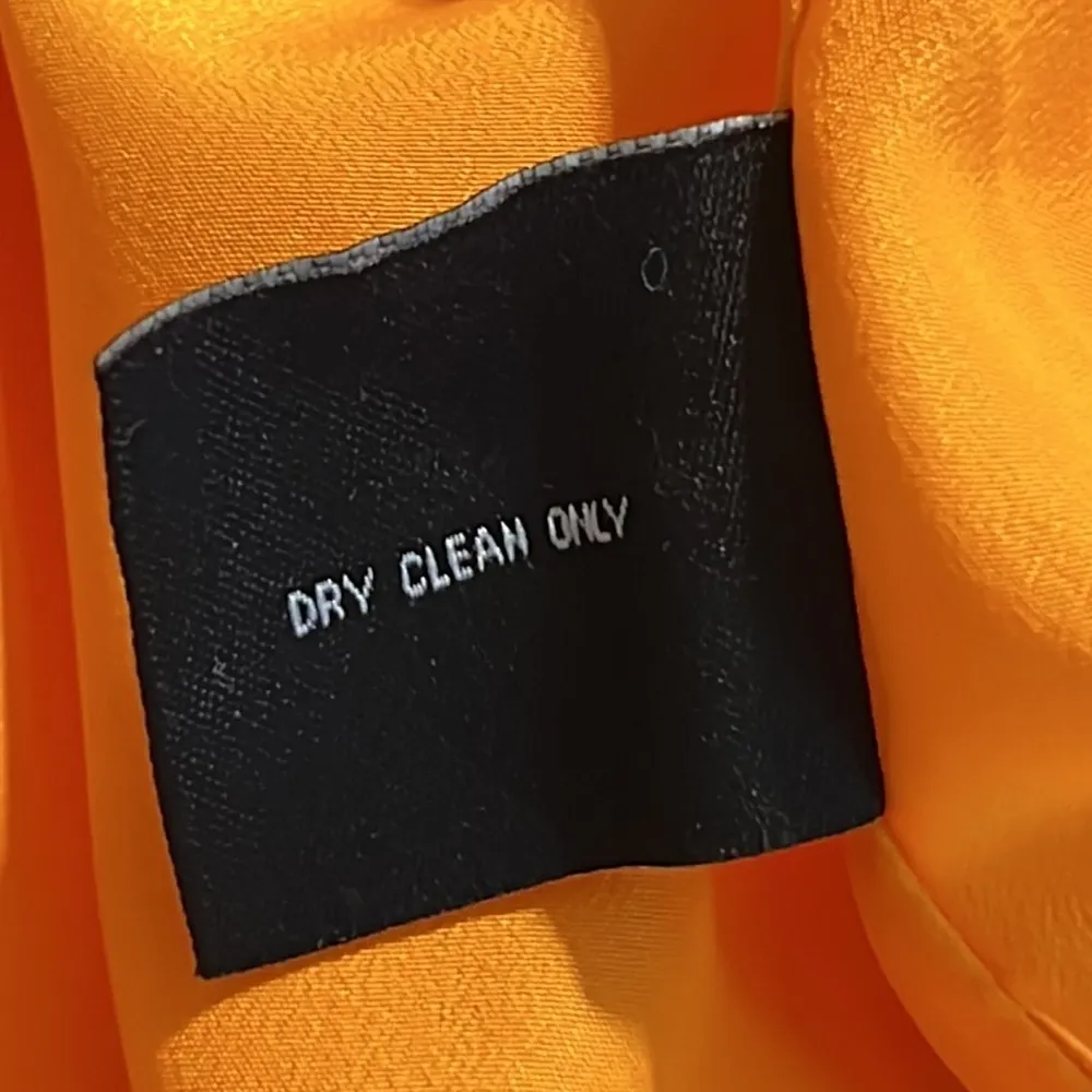 W118 by Walter Baker size large Rylan dress orange with pink criss cross back - Image 7