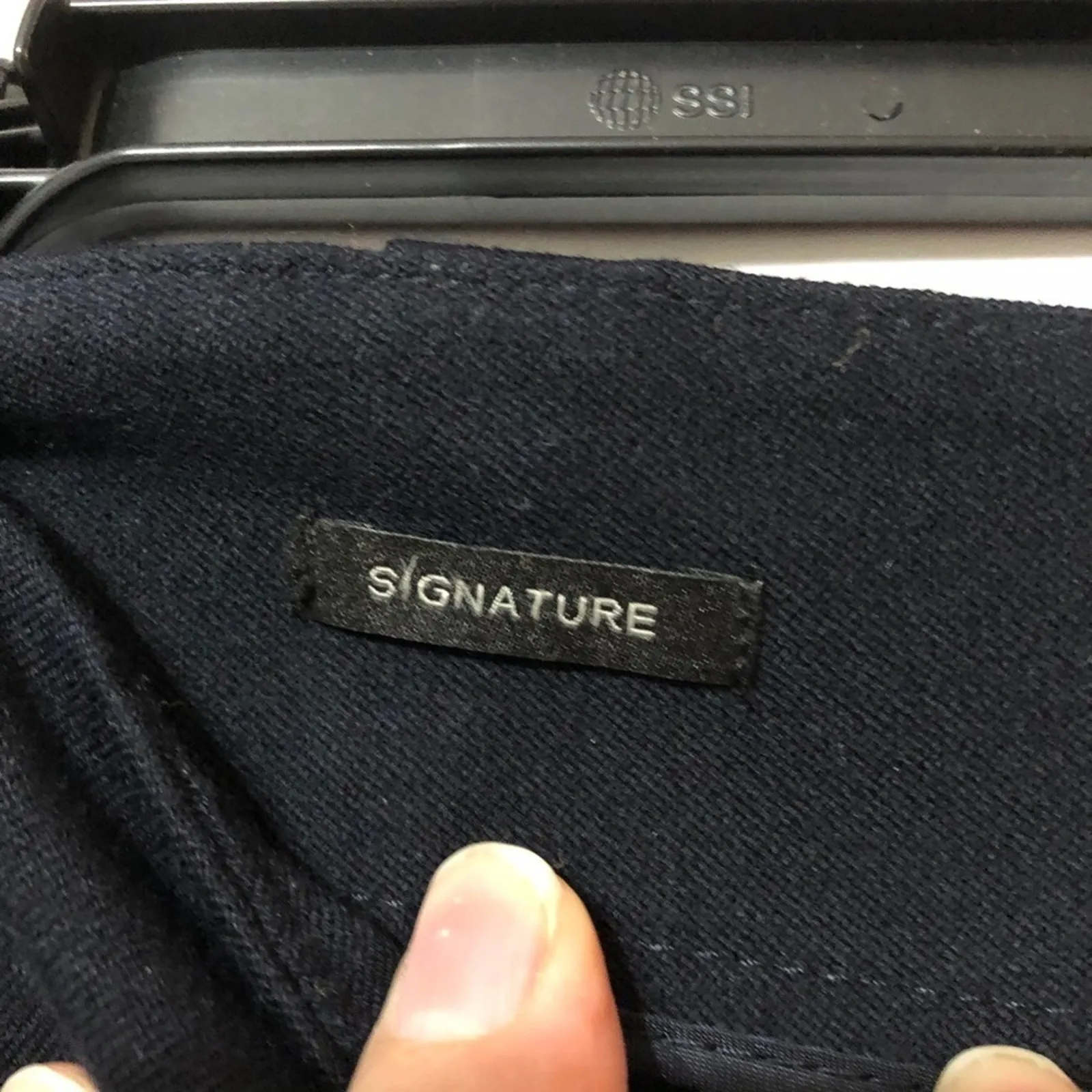 Talbots Navy Blue Signature Straight Leg Dress Pants Womens 8 Trouser Office - Image 2