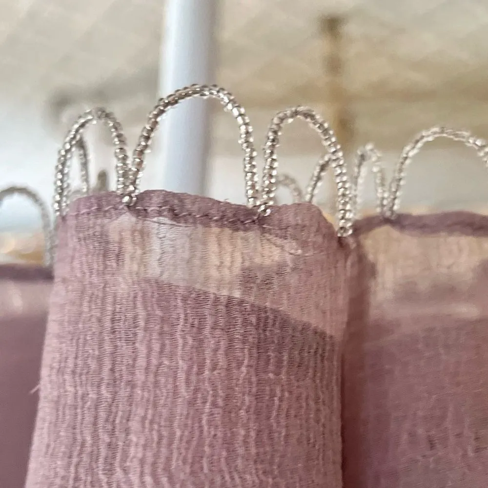 Kimchi Blue Snow Queen Dress Purple Mauve Beaded Mini Urban Outfitters 4 - Image 9