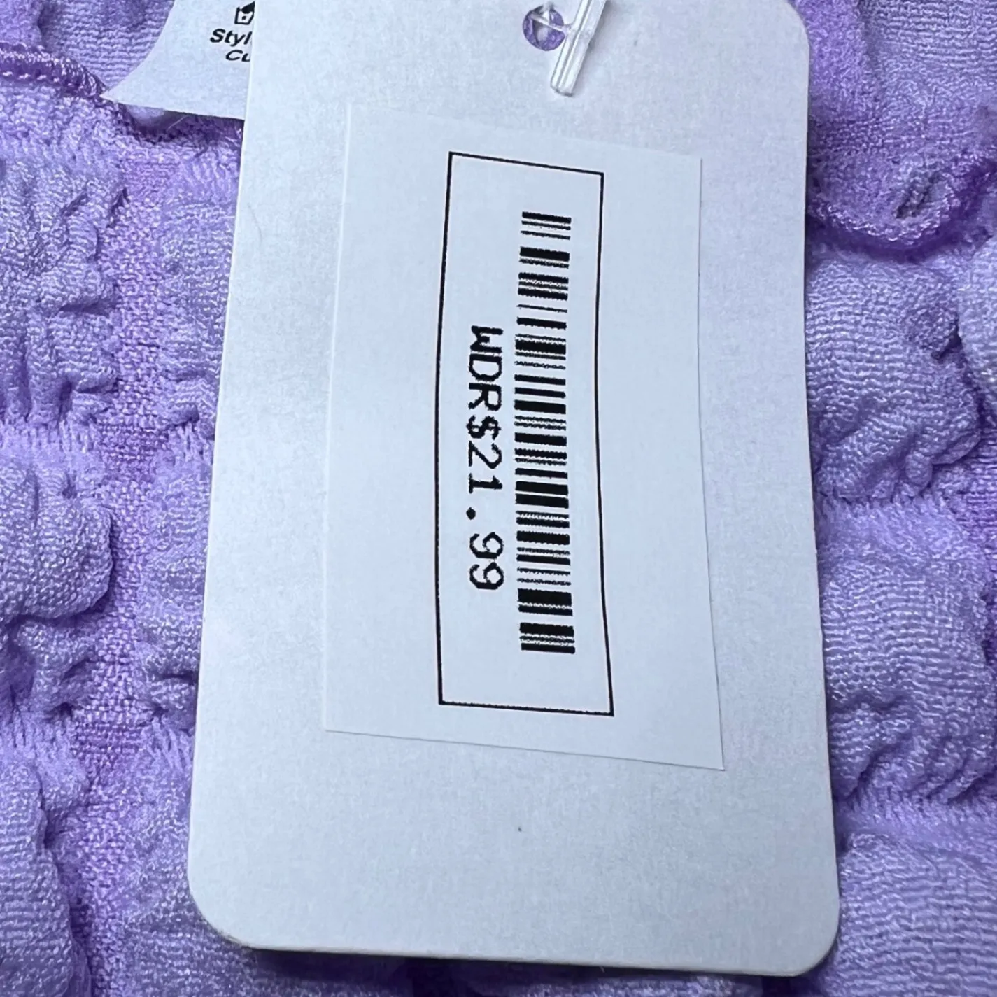 LUxyVogue Dress Womens Medium Lavender Mini Dress Textured Stretch Chic New Purple - Image 5