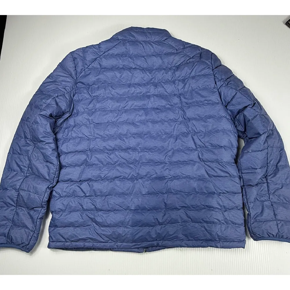 HeatKeep Puffer Jacket Lightweight Full Zip‎ Padded Coat Blue L w stains Size L - Image 5