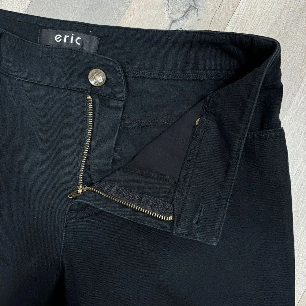 Eric Twill Stretch‎ Cuffed Bermuda Shorts Black 6 Black - Image 7