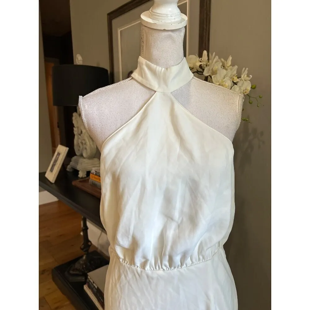 Amanda Uprichard Queens Mini Dress Ivory Womens Size Medium - Image 5