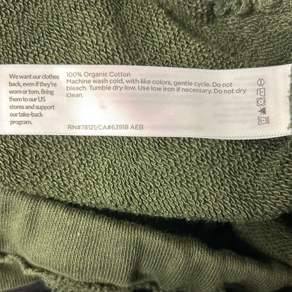 Eileen Fisher Organic Cotton Pull On Jogger Pant  Elastic Waist Raw Hem Small - Image 8