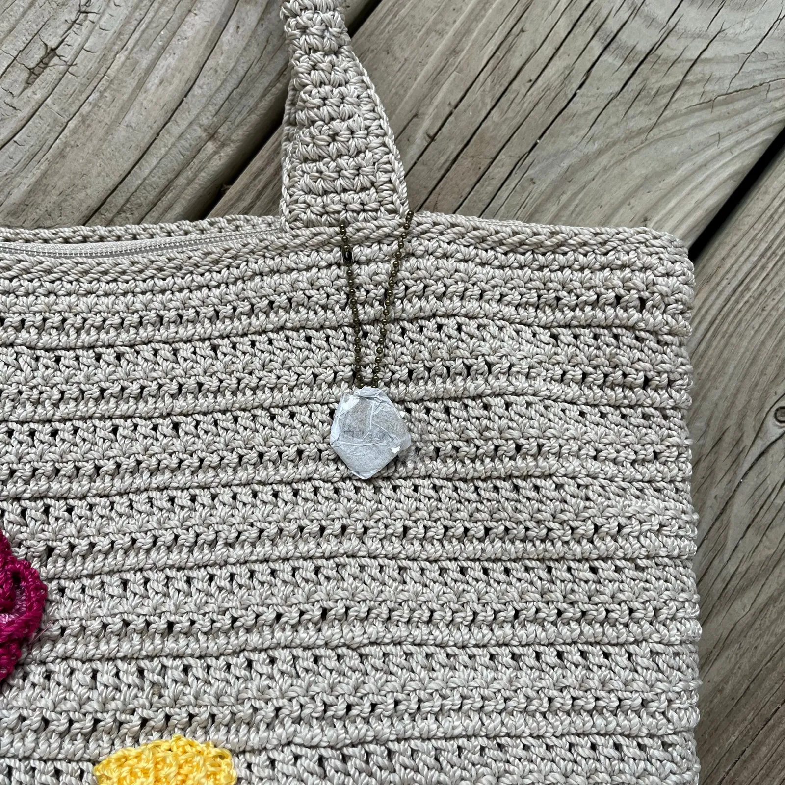 The Sak Crafted Classics Carry On Bag Flower Ecru Large Tote. NEW - Image 7