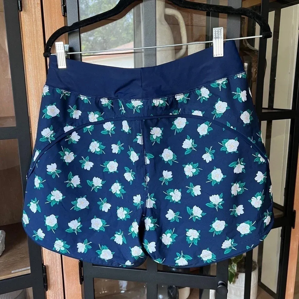 LAND’S END x Draper James floral magnolia navy Swim Shorts floral bathing suit - Image 5