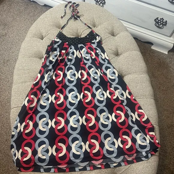 Y2K Geometric Halter‎ Dress - Image 3