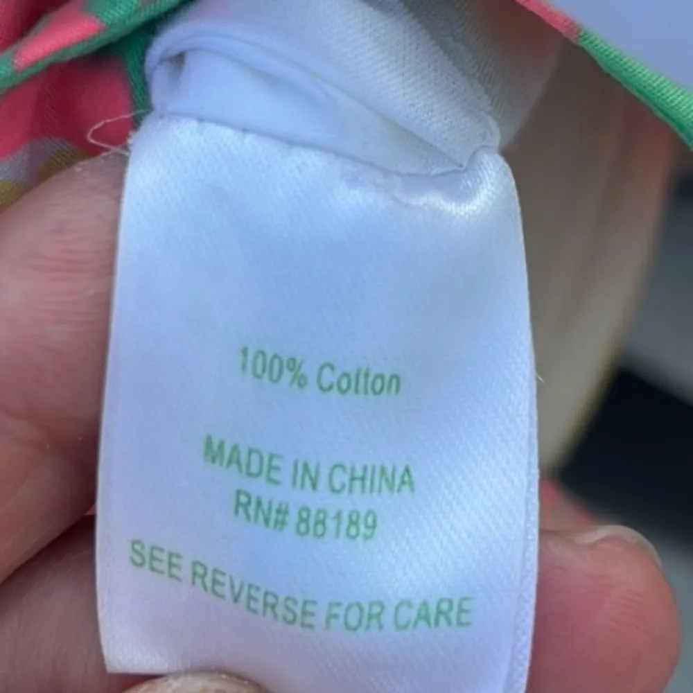 Lily Pulitzer Dress Neon Coral Green Blue Yellow Womens Small Paisley - Image 15