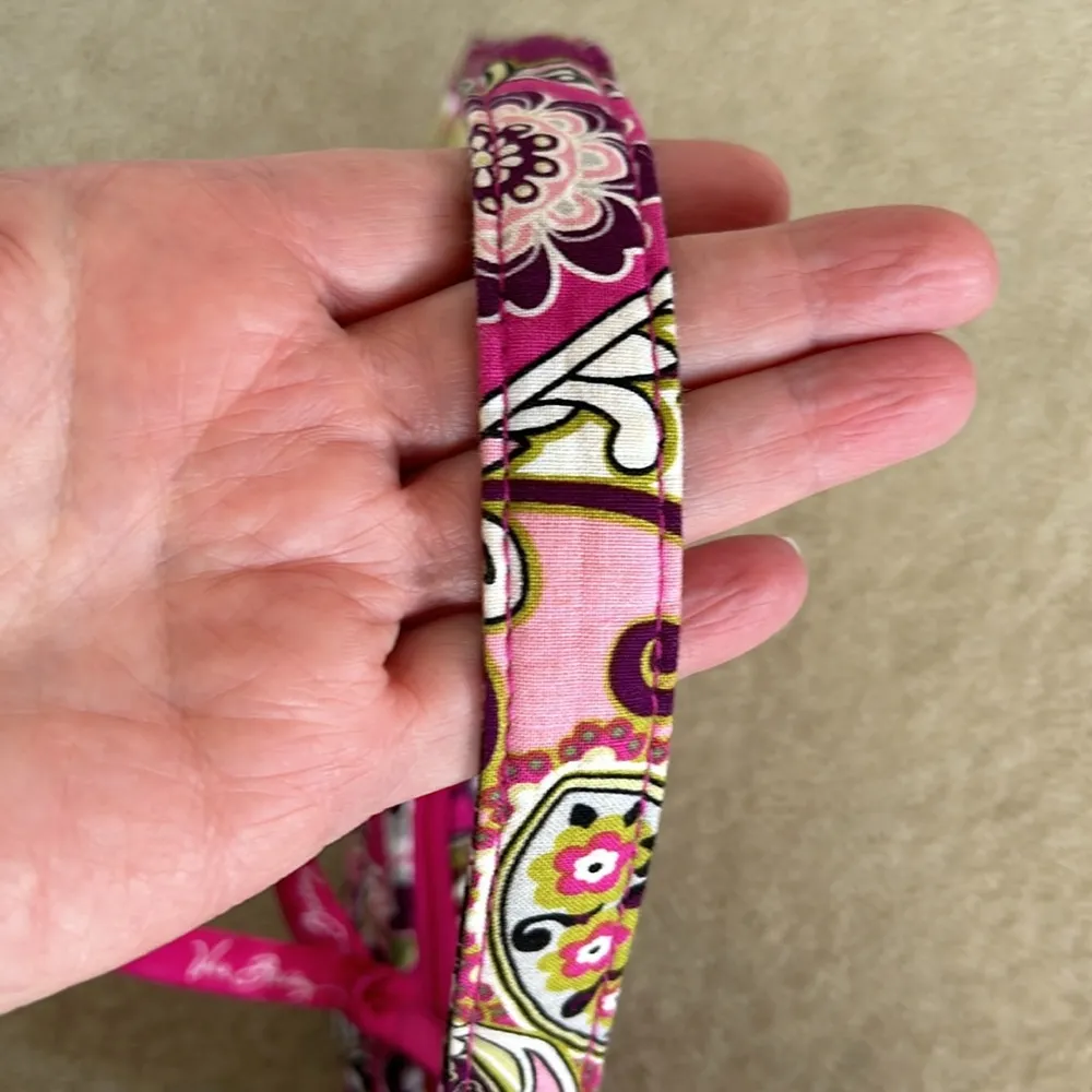 Vera Bradley Pink/Brown Paisley Small Fabric Purse - Image 7