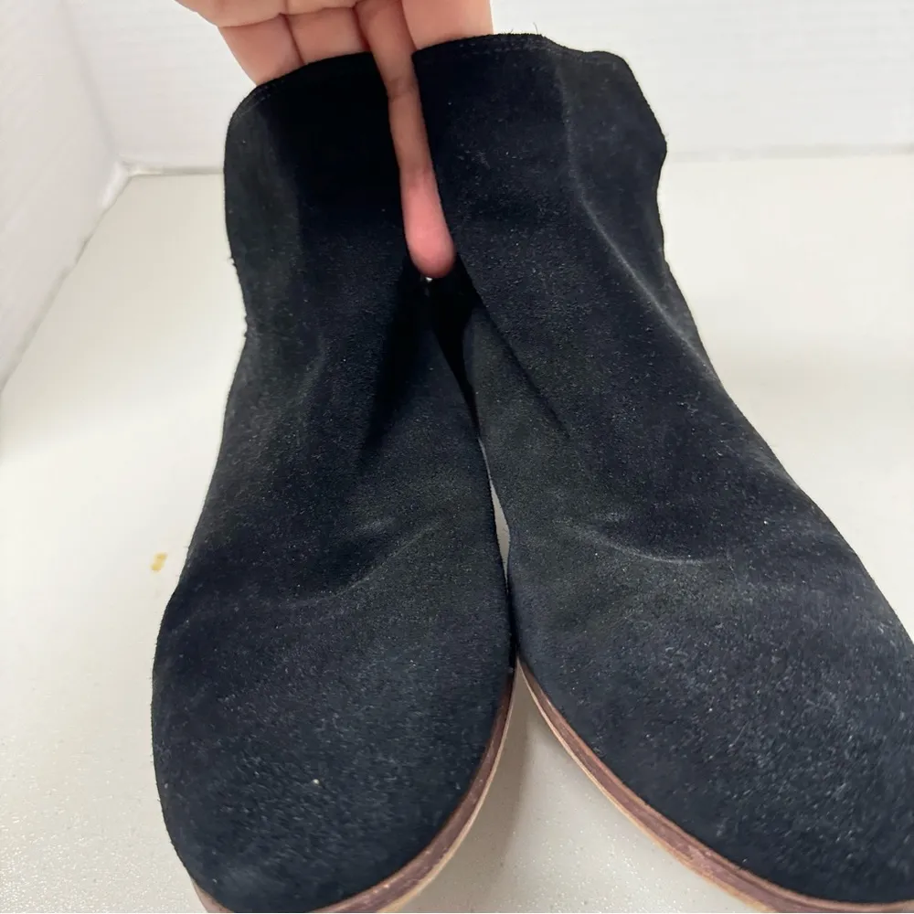 Sam Edelman Black Suede Leather Ankle Boots Womens 10 Fall Booties Western - Image 11