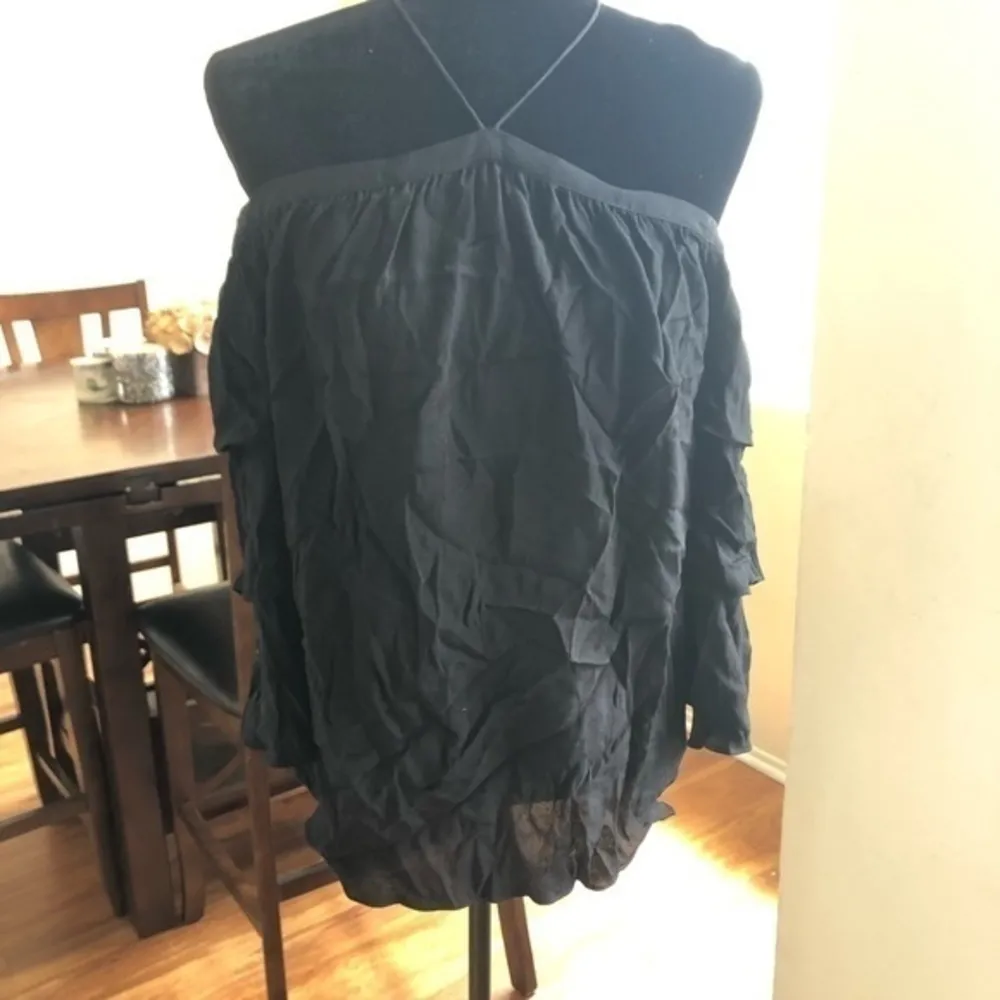 1.State Womens Cold Shoulder Tiered Sleeve Blouse - Image 3