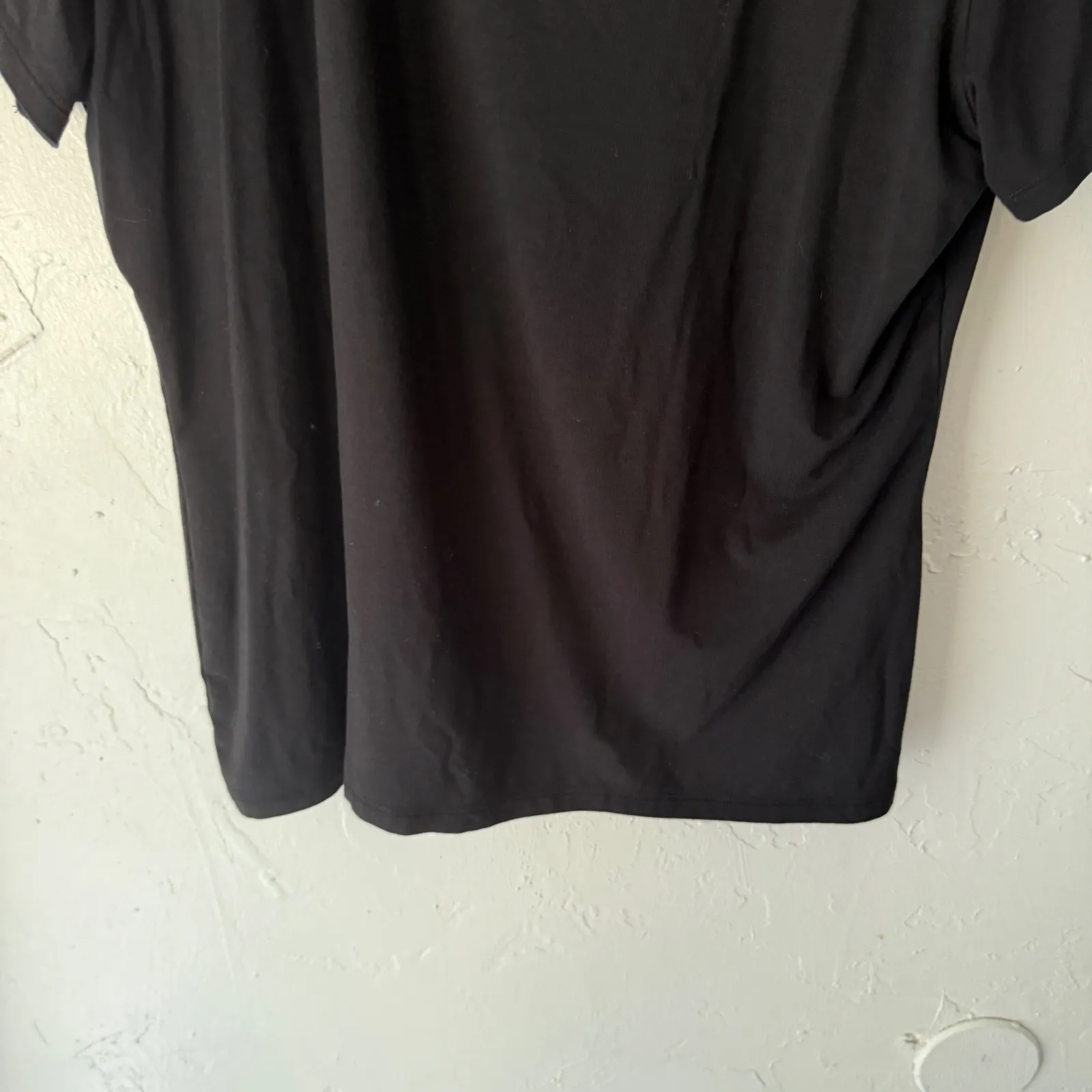 Alex Marie Womens XL Black‎ Short Sleeve Casual T-Shirt Top Closet Staple - Image 3