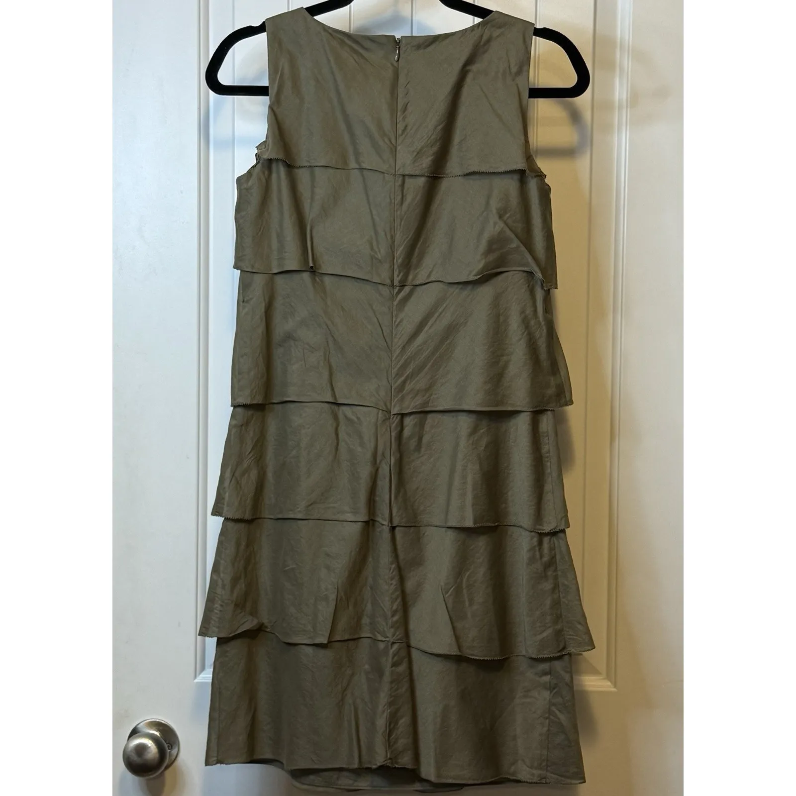 TALBOTS Petite Dress Tired Layered Shift Sz 4P Sleeveless Knee Length Retail 159 - Image 2