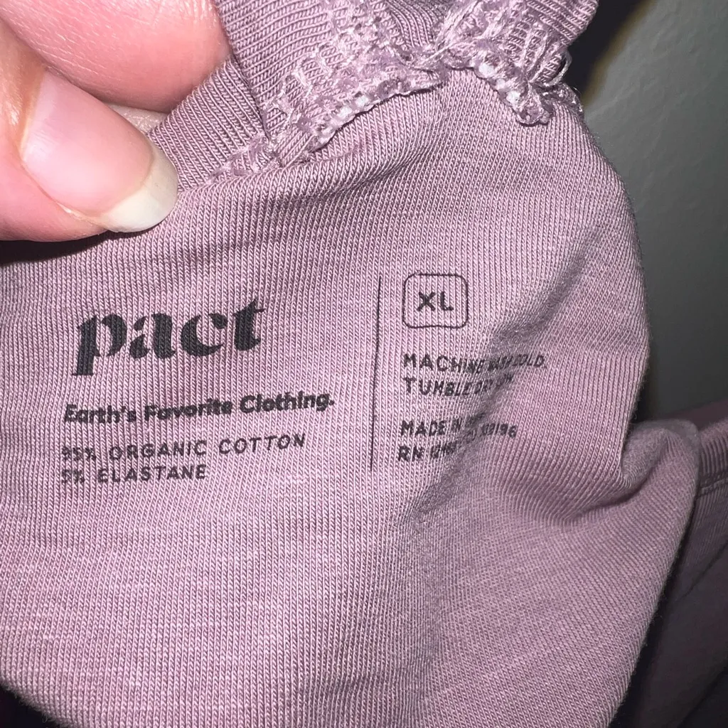Pact Mauve Organic Cotton Top - Image 3