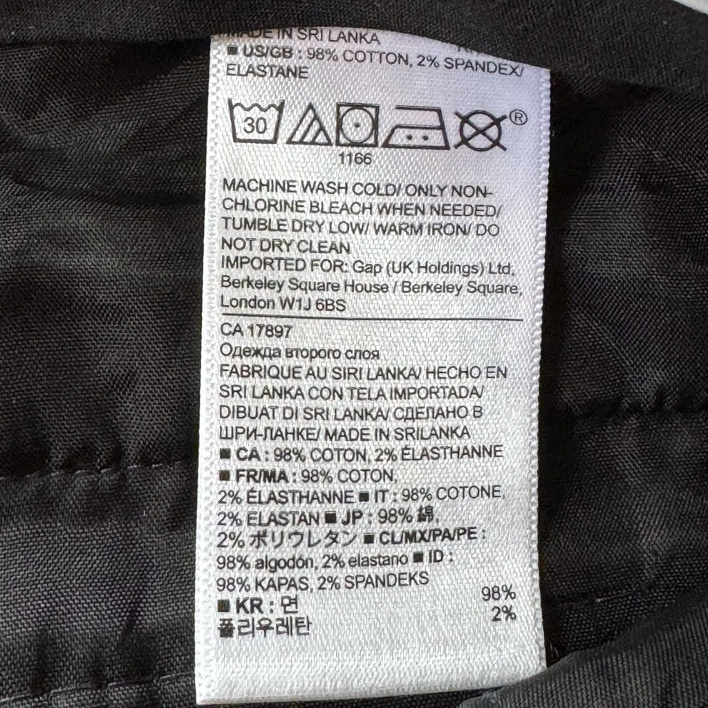 Banana Republic Navy Blue White Floral Magnolia Print Dress Pants Size 4 NWOT - Image 6