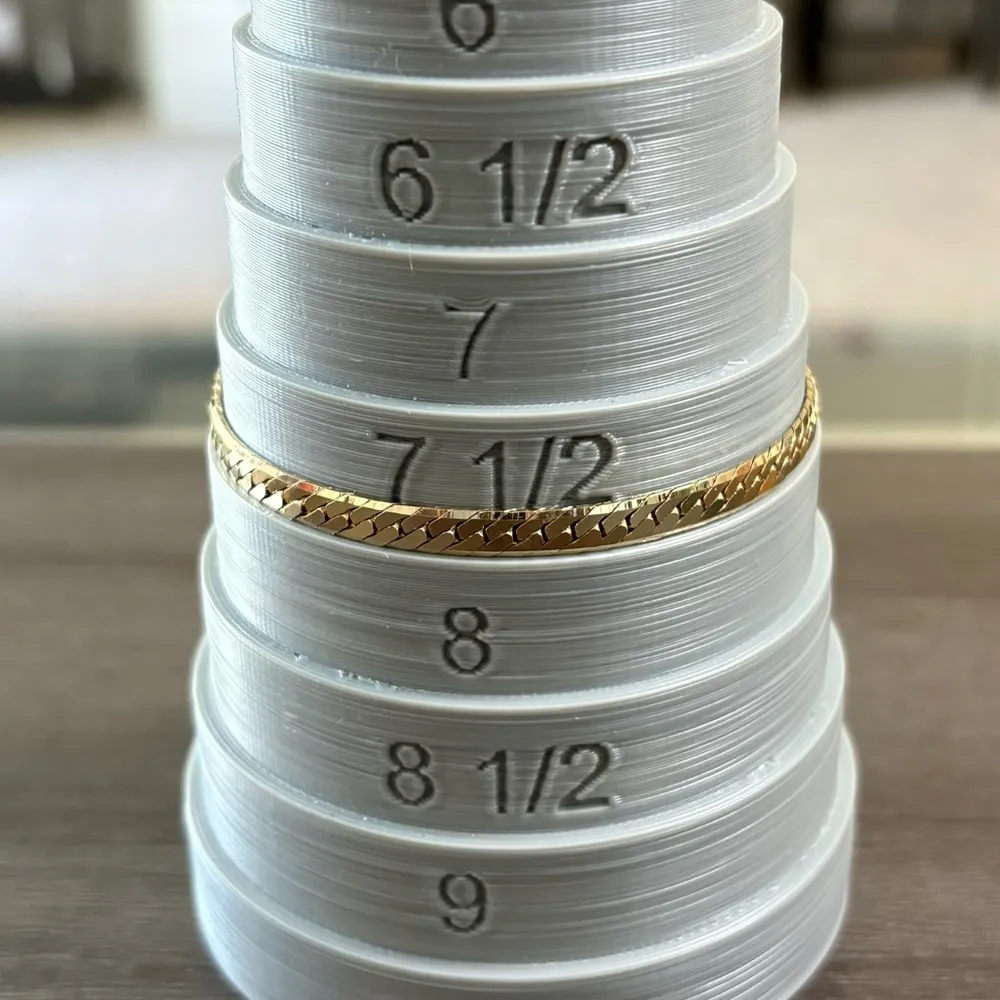 Gold Herringbone Bracelet - Image 5