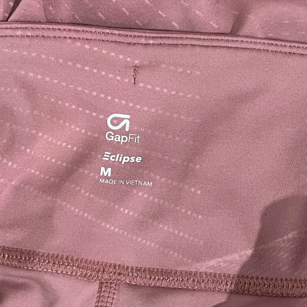 Gap Fit Eclipse Pink Stretch Workout Leggings Pants Size M - Image 5