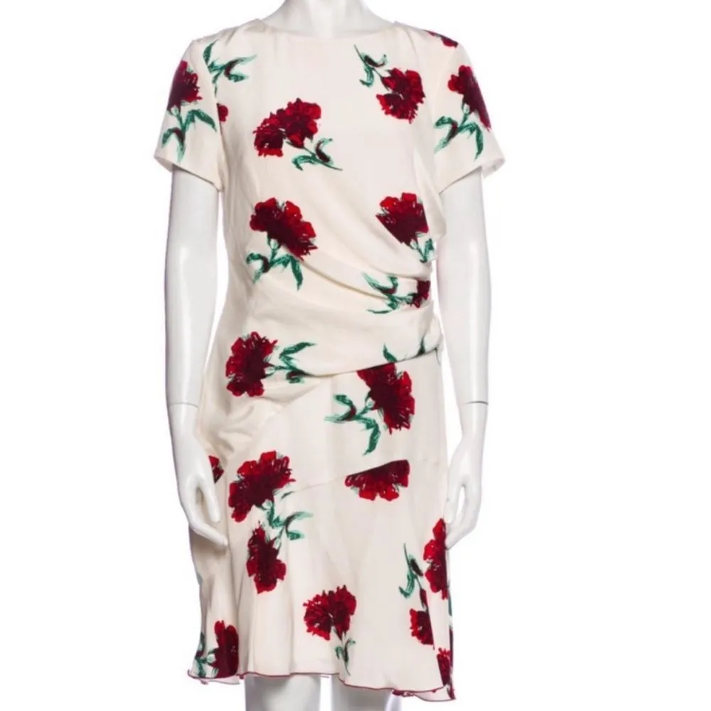 NWT oscar de la renta silk florall print dress - Image 6