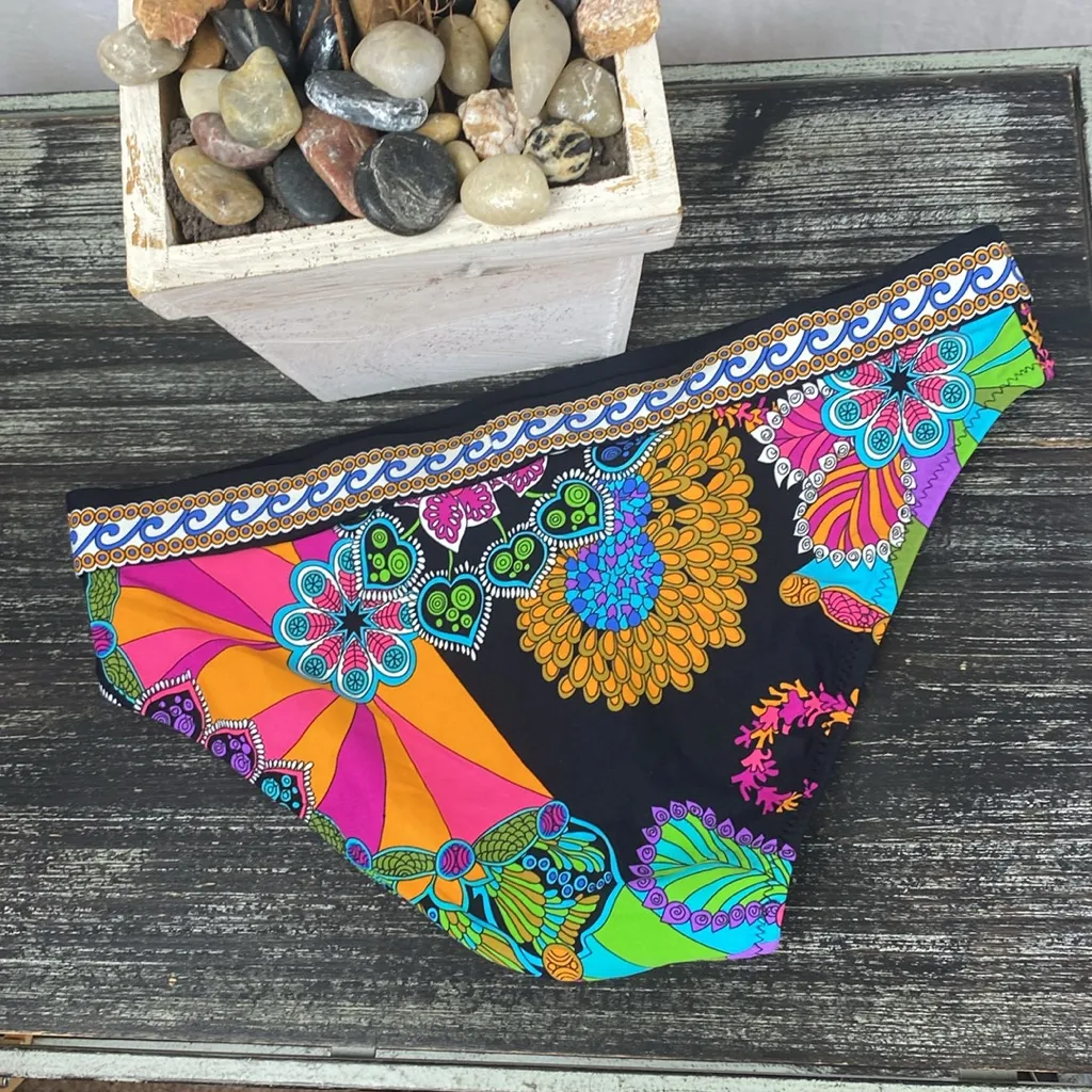 Trina Turk Black Print Bikini Top 6 - Image 2