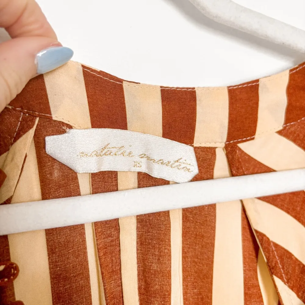 Natalie Martin Striped Long Sleeve Mini Dress - Image 5