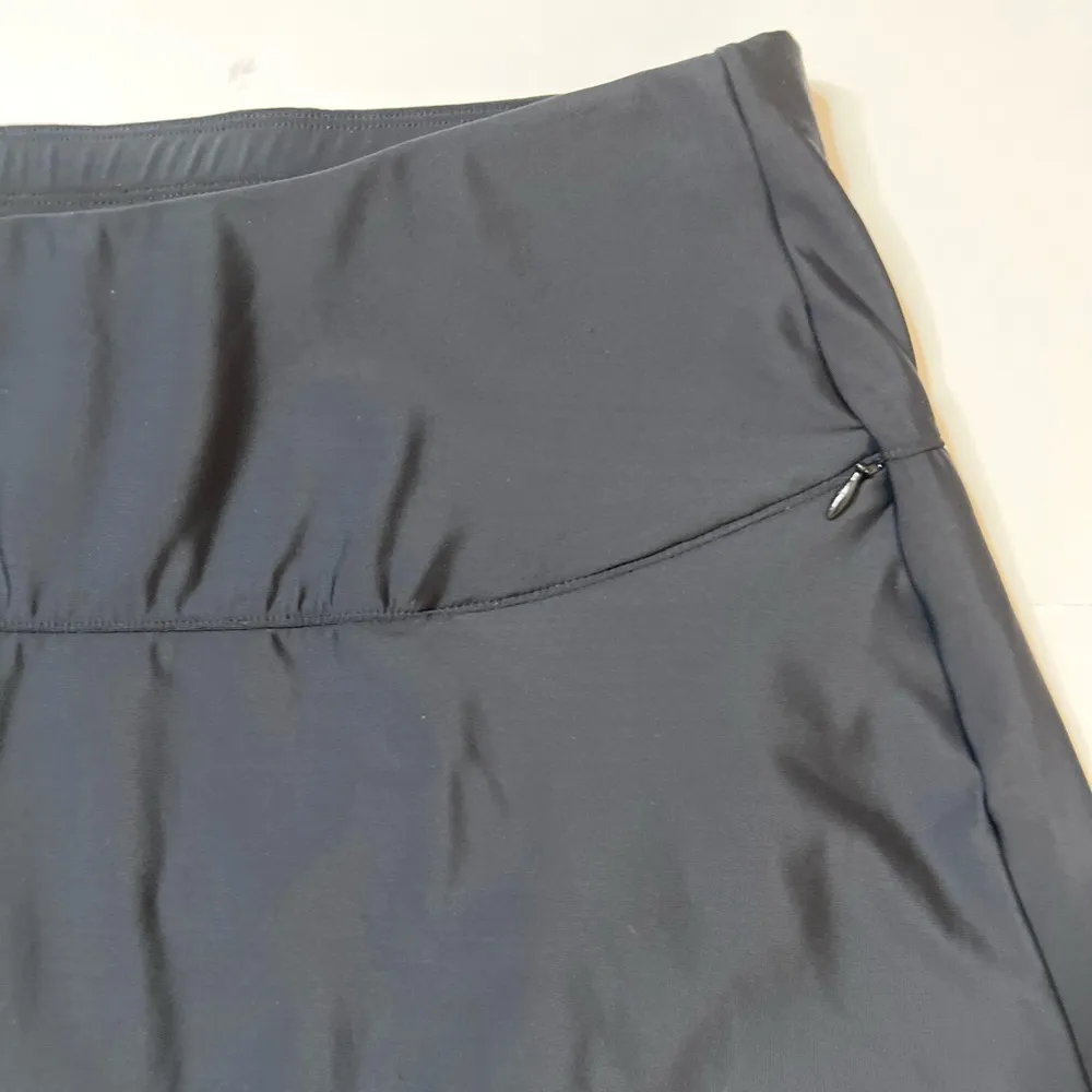 Miraclesuit Black Fit & Flair Zip Pocket Swim Bikini Bottom Skirt Sz 16 … - Image 3