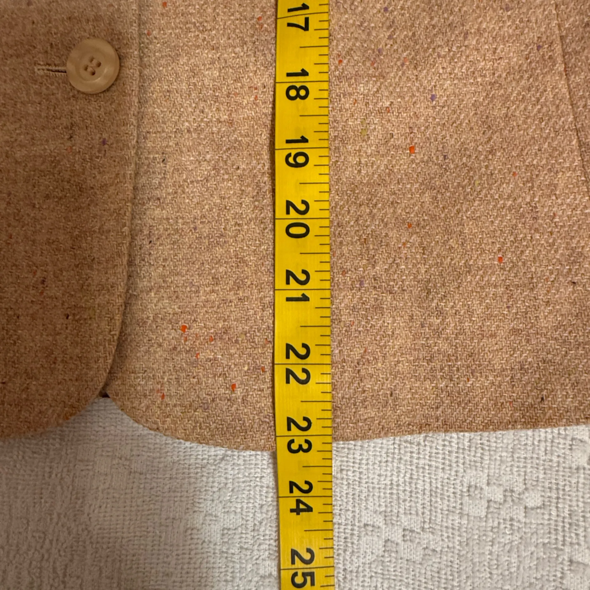 Tríona Design Classic Beige Blazer Tan Size 12 - Image 6