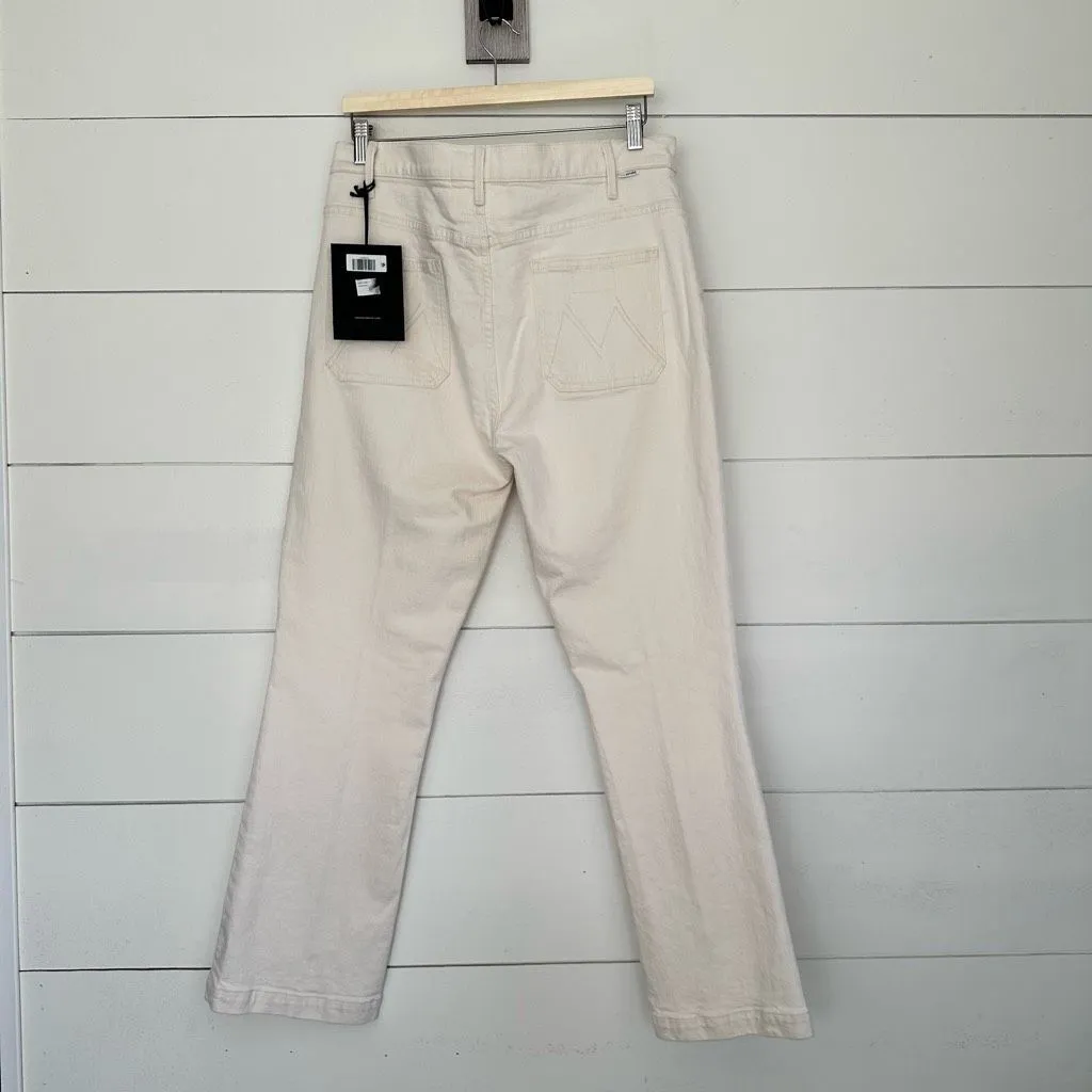 Mother Superior Women’s 33 Act Natural Hustler Patch Pocket Flood Jeans New NWT - Image 2