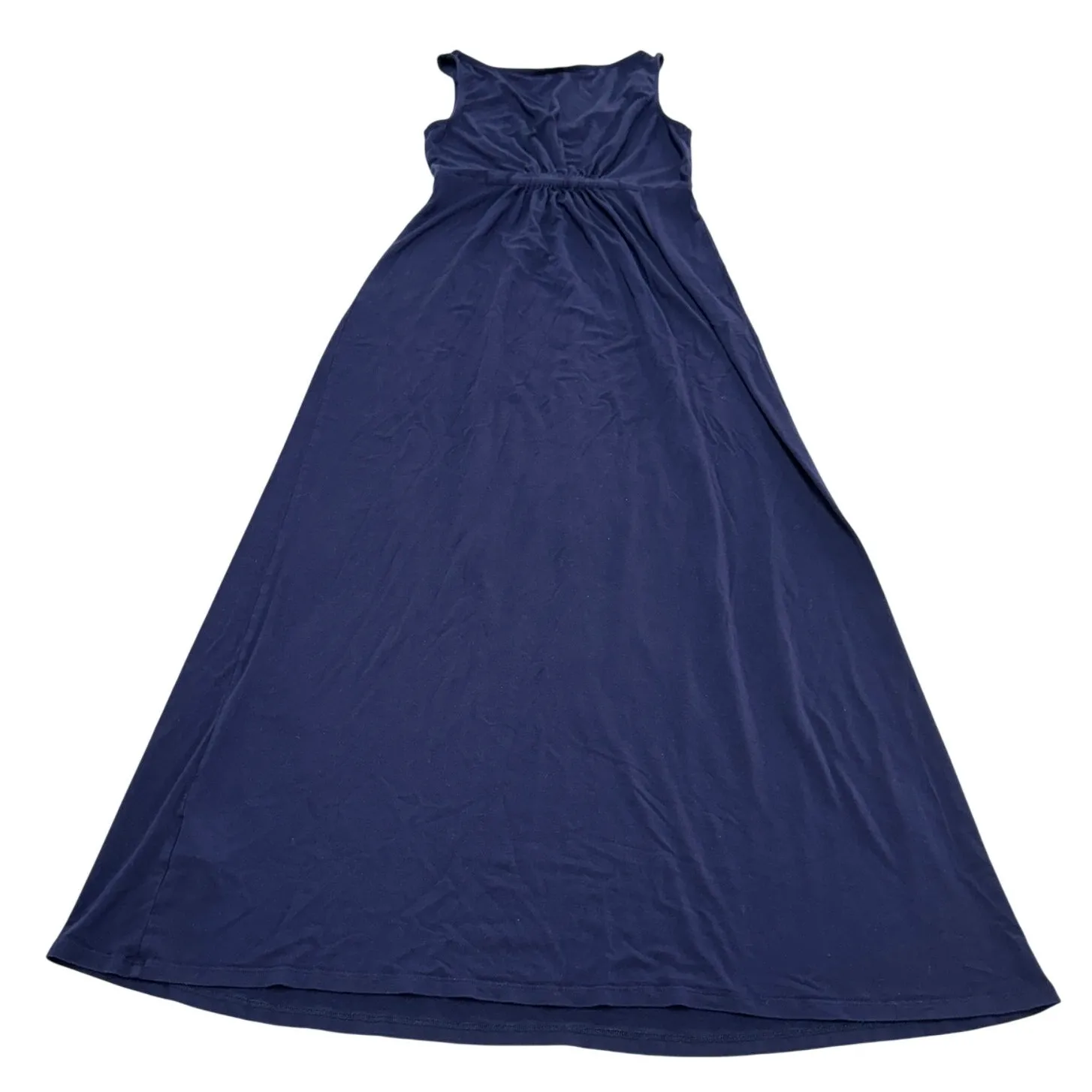 Boden Dress Womens‎ 8 Blue Jersey Maxi Soft V Neck Coastal - Image 3