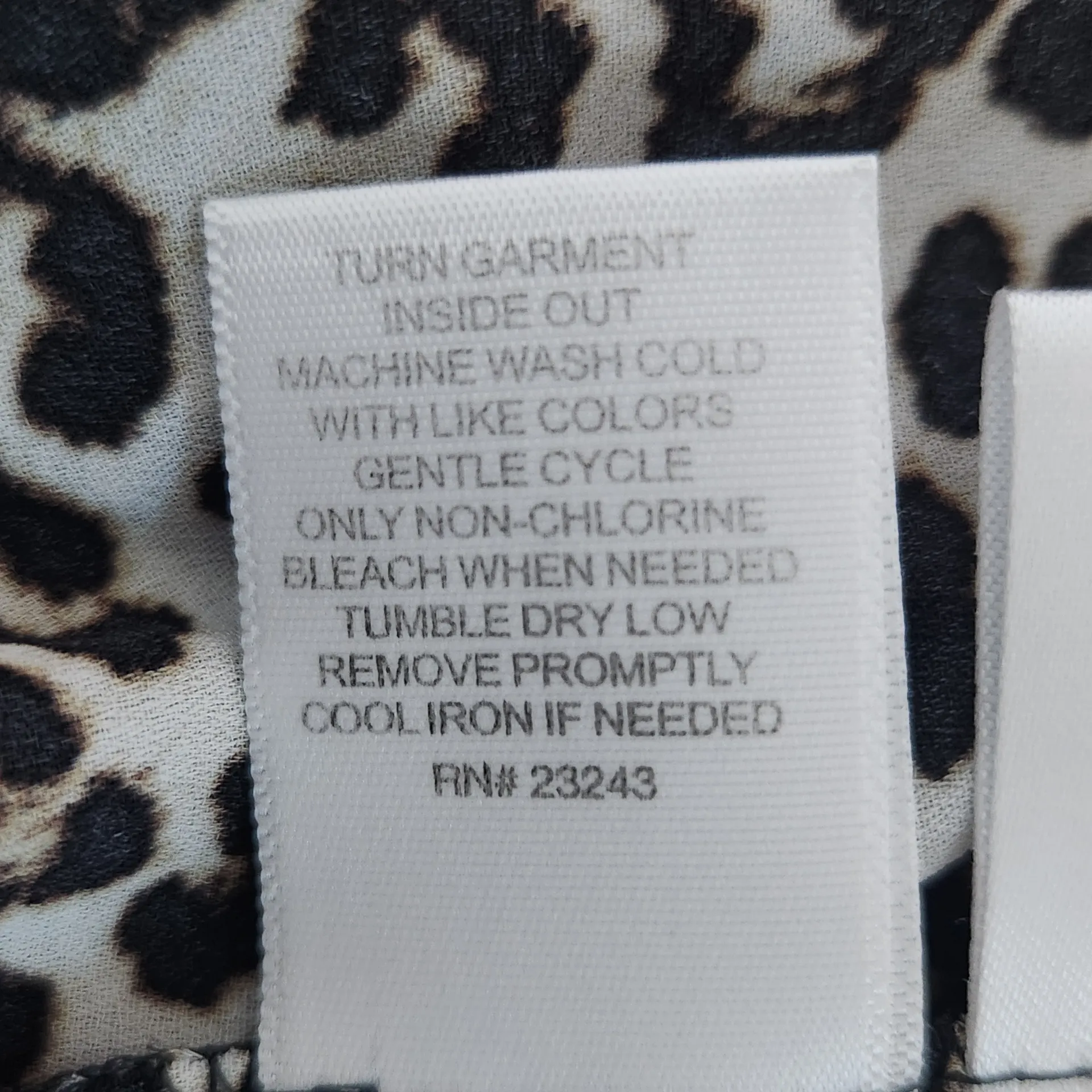 Soho Black and Cream Leopard Print Ruffle Sleeve Top Size Medium Leopard Blouse - Image 9