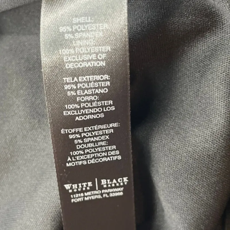 WHBM Satin Jumper Sz 8 Glam Metallic Trim Mob Wife Sleeveless Cocktail Date Vamp - Image 12