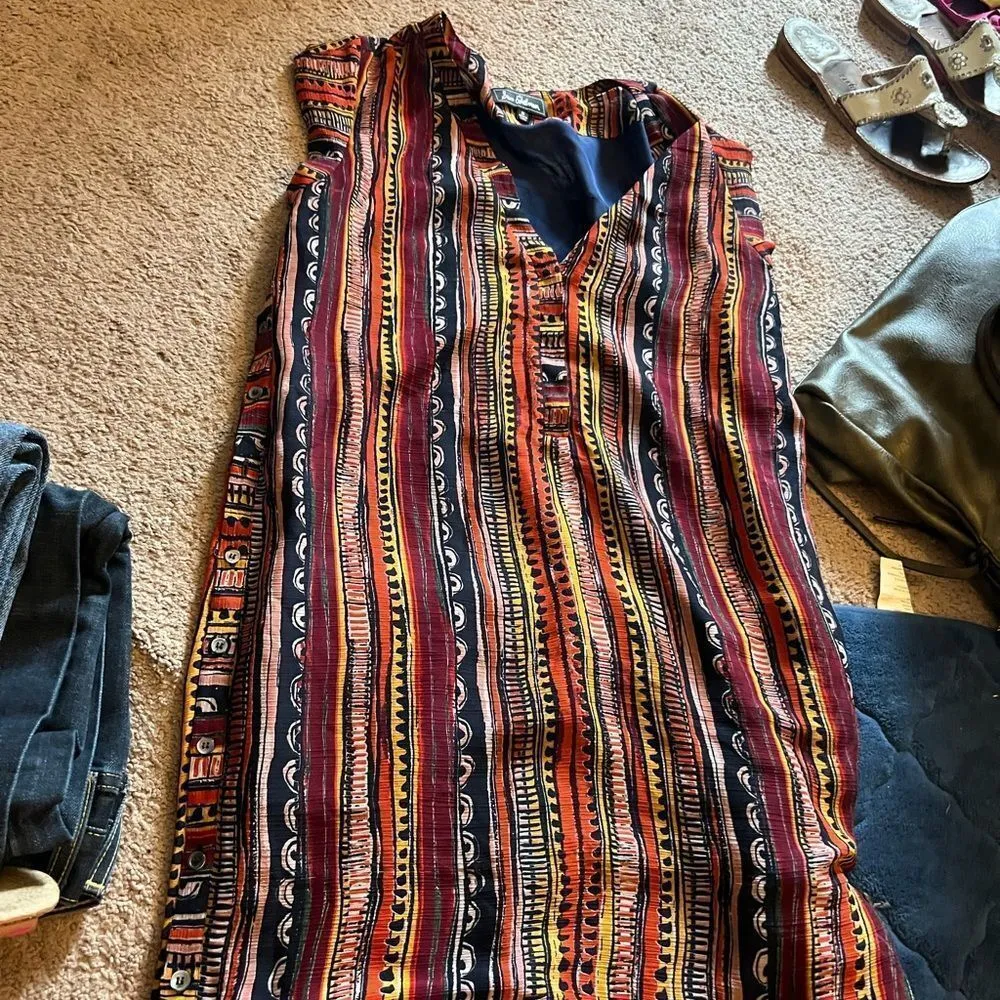 Sam Edelman striped cap sleeve dress M - Image 3