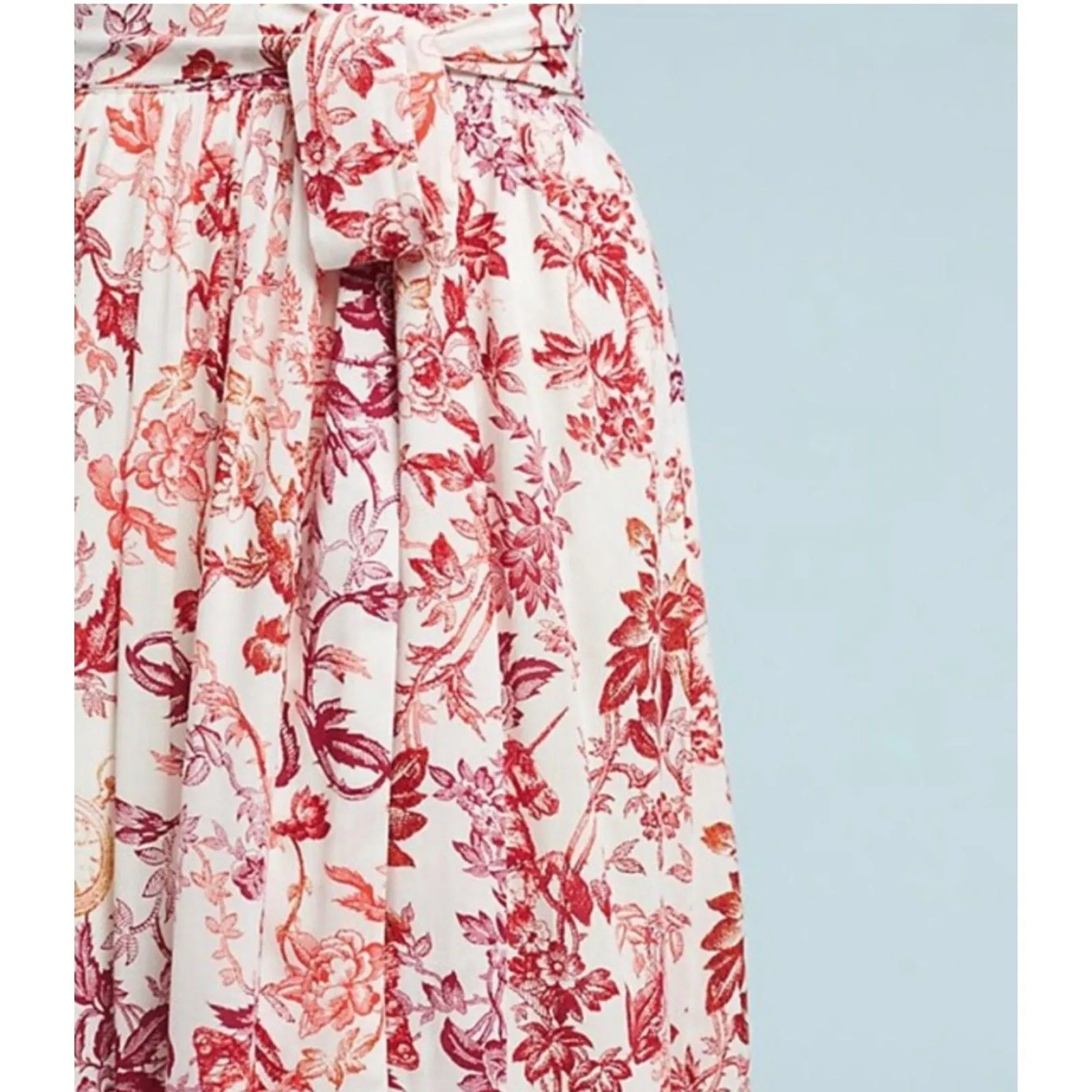 Anthropologie Maeve Staycation Midi Flowy Skirt Size X-Small Floral Modern Boho - Image 2