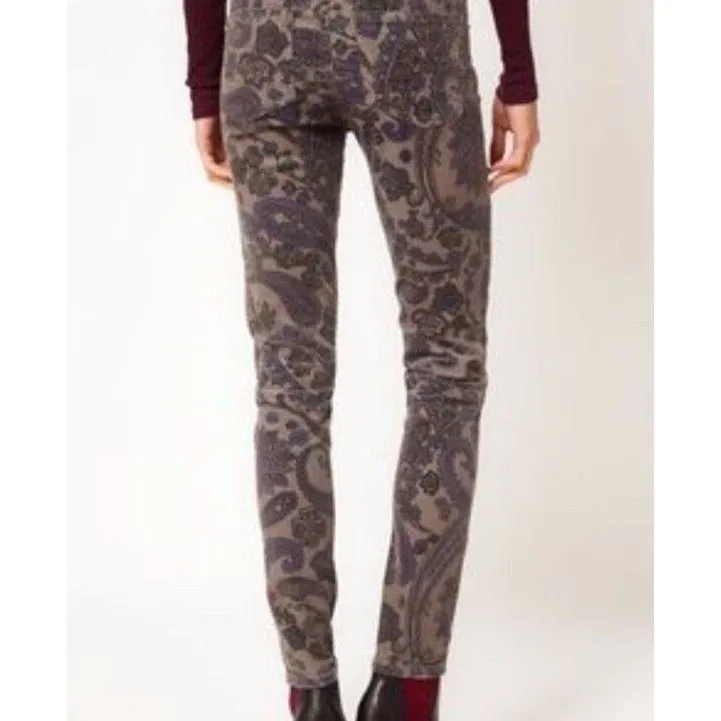 Citizens of Humanity Size 31 X 29 Thompson Paisley Gray Multi Corduroy Skinny - Image 16