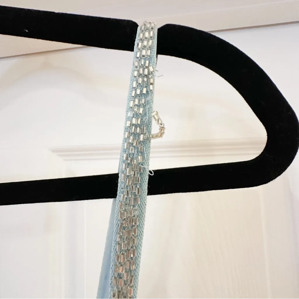 Primavera Couture 3428 Beaded prom dress Evening Gown Powder Blue sz 6 - Image 13