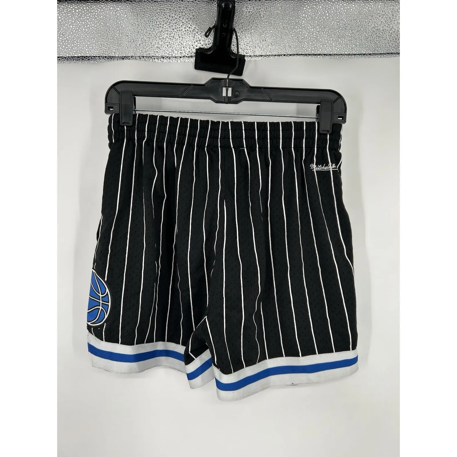Mitchell & Ness Orlando Magic Shorts Retro Pinstripe Hardwood Classics Womens M - Image 2
