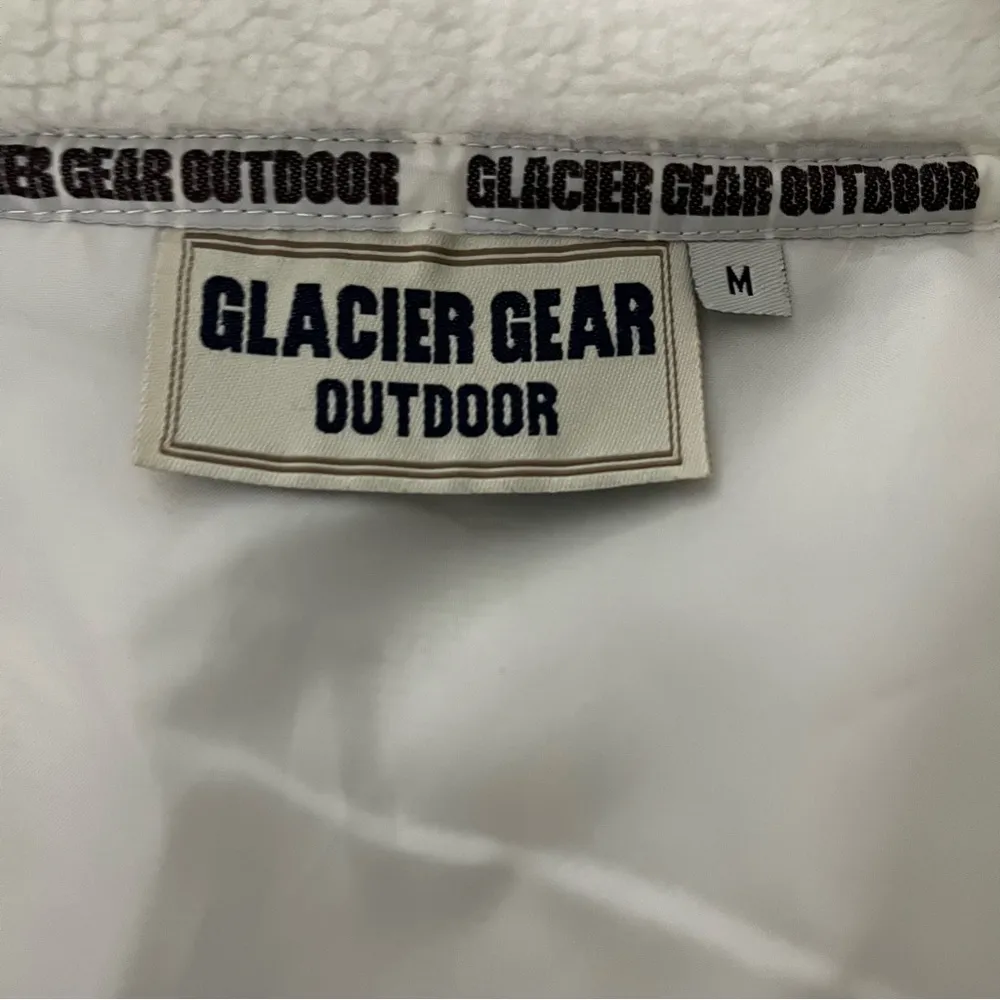 Vintage Glacier Gear Outdoor Faux Fur Zip Front Jacket, Sz M White Size M - Image 16