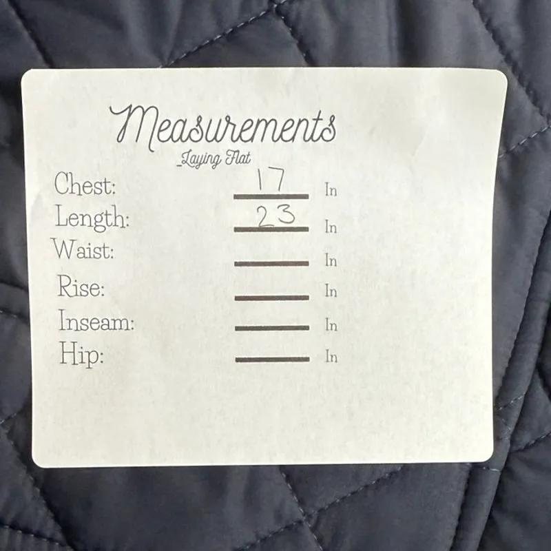 J.Crew Long Sleeve Snap Buttons Zip Up Quilt Field Jacket Patch Pockets XS Black - Image 10